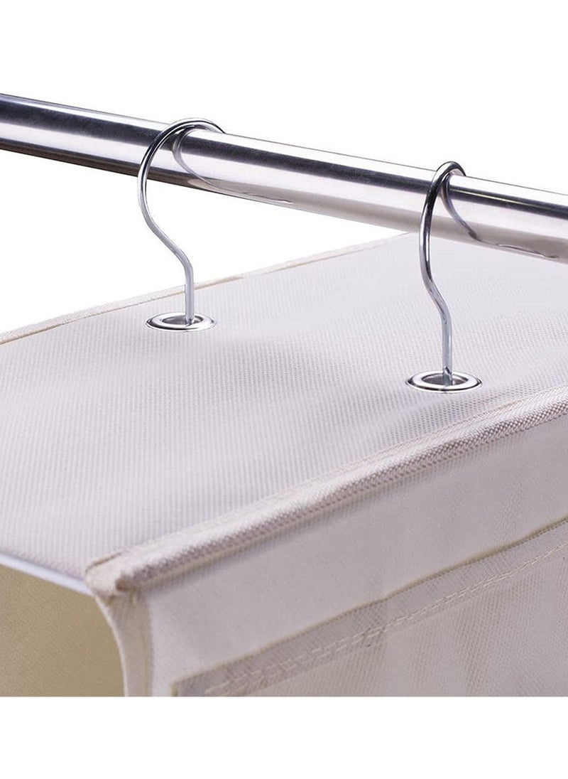 Swift 10 Grid Hanging Purse Handbag Storage Organizer Homewares Nonwoven, Shelf for Wardrobe, Household Storage Dust Bag, Space Saving, Hanging Shelves for Closet  Cream White  - Image 4