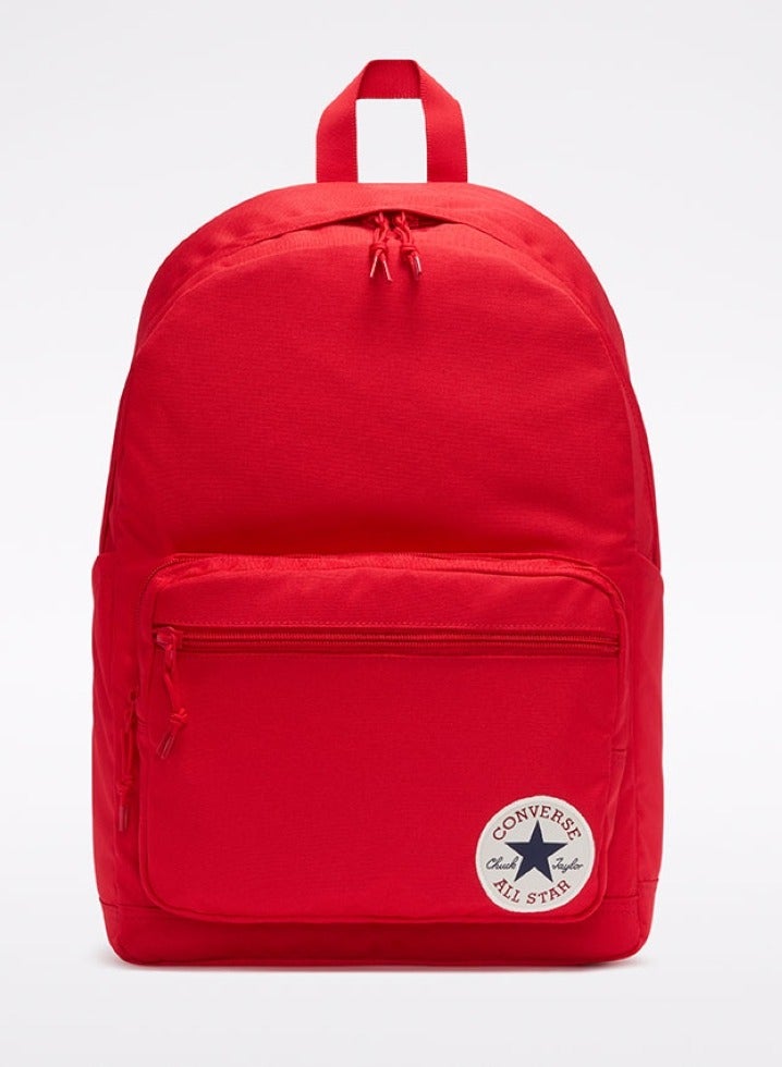 كونفرس حقيبة ظهر كونفيرس جو 2 حمراء مع وسادة ظهر للكمبيوتر المحمول وحقيبة سفر مدرسية - Image 1