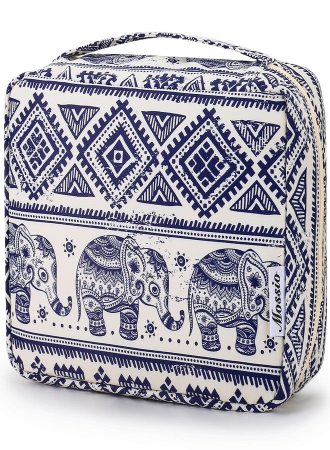 Mossio Hanging Toiletry Bag with Sturdy Hook - Large Portable Cosmetic Makeup Travel Organizer for Men & Women Elephant A - Image 1