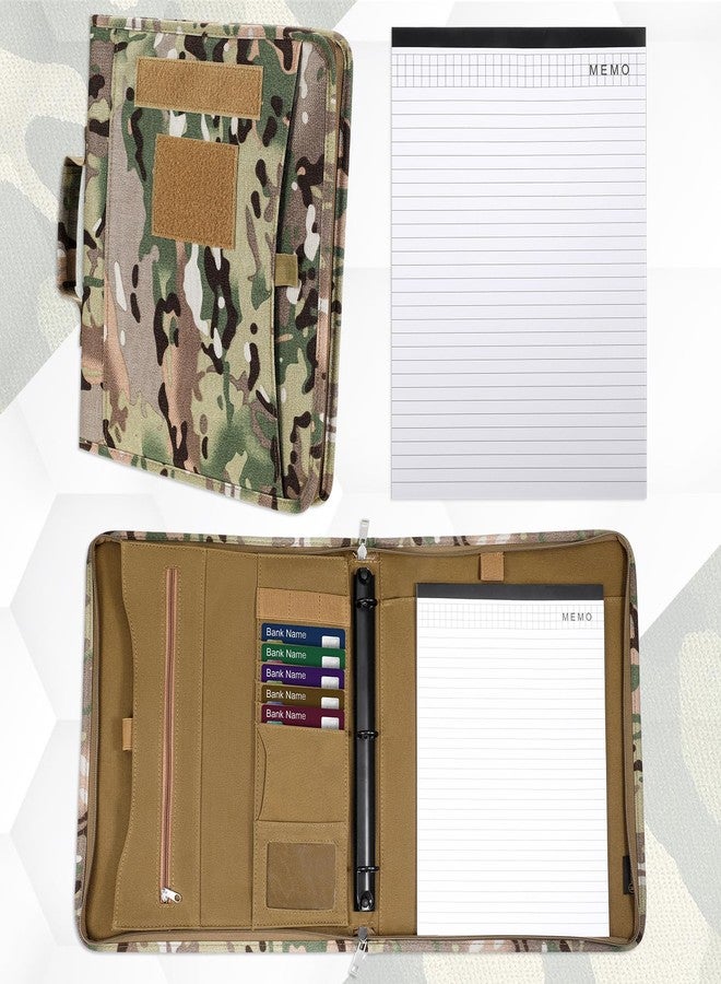 Dimeho Notebook Portfolio Detachable 3-Ring Binder Multi-Storage Pockets Durable Zipper Closure Planner Contains A4 Letter Paper or Professionals Outdoor Enthusiasts - Image 5