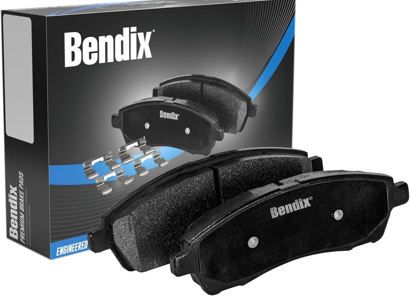 Bendix Premium SBM801 Semi-Metallic Front Brake Pads for Ford Contour 2000-1998, Mercury Cougar 2002-2000, Mystique 2000-1998 - Image 1