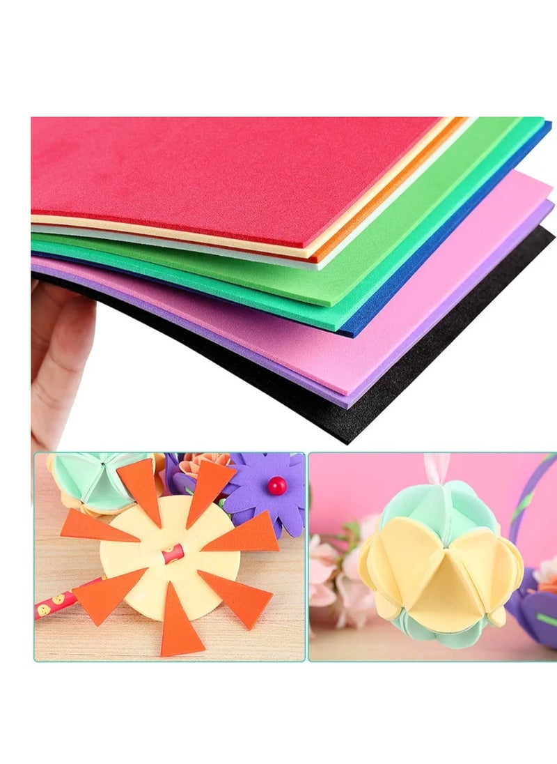 Generic - A5 EVA Craft Foam Sheet Sponge Foam Board 50Pcs Super Soft Handicraft Sheets for Scrapbooking DIY Projects - Image 1