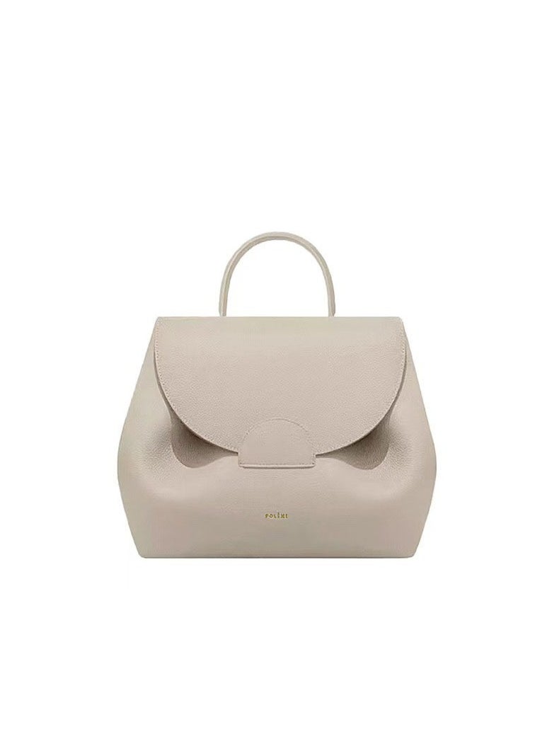 NIBEMINENT - Polene Smile Bag - French Minimalist Design, Genuine Leather, Chic Everyday Tote for Women - Image 1