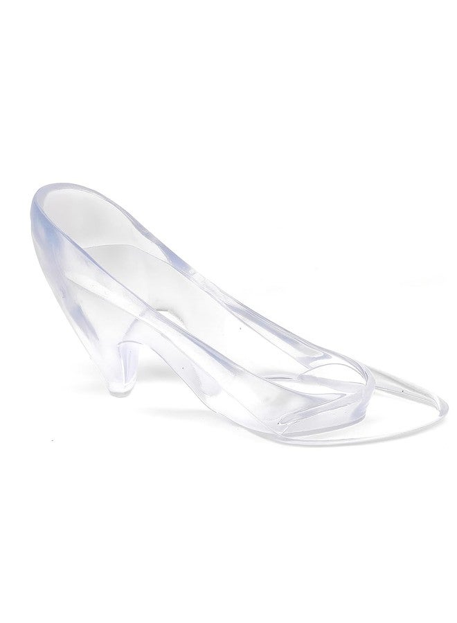 Oojami 6-Pack Mini Cinderella Princess Slippers - Plastic High Heel Shoe Party Decorations for Weddings, Birthdays, Baby Showers, Candy Holders & Table Centerpieces - Image 2