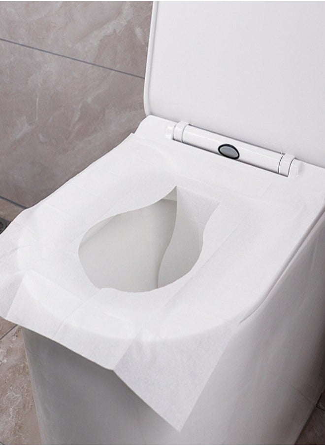 MIXDE - 50 Pcs Disposable Toilet Seat Cover for Bathroom, Travel, Camping, Kids Potty Training - Image 1