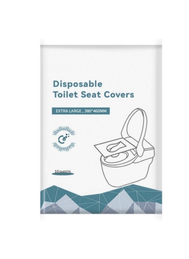 MIXDE - 50 Pcs Disposable Toilet Seat Cover for Bathroom, Travel, Camping, Kids Potty Training - Image 1