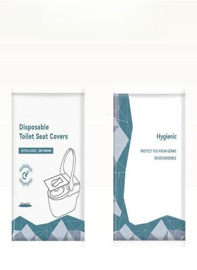MIXDE - 50 Pcs Disposable Toilet Seat Cover for Bathroom, Travel, Camping, Kids Potty Training - Image 1