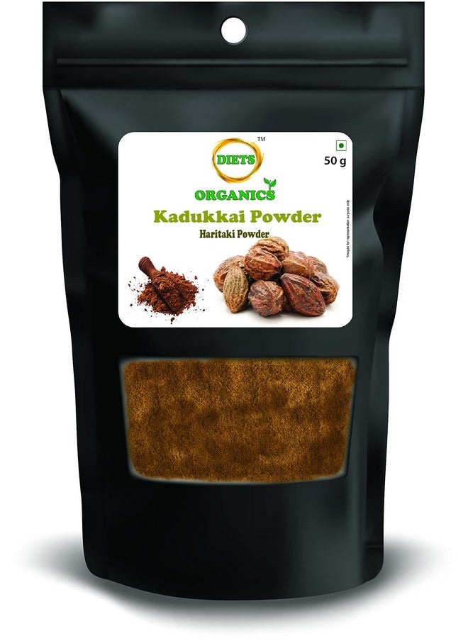 DIETS ORGANICS Kadukkai Powder -50 G (2)/ Haritaki/Powder/Terminalia Chebula Powder-50Gms  - Image 1