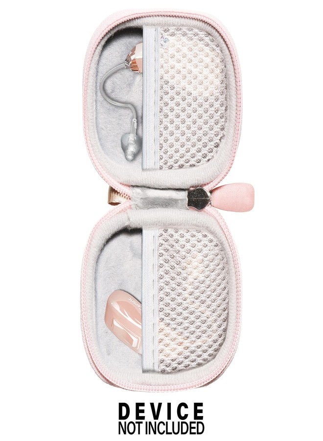 CaseSack Case for Hearing Aids compatible with EarCentic EasyCharge Rechargeable Hearing Aids also for Otofonix Elite/Encore, Banglijian, Britzgo, My Tone, LIGINN, Blaids, Lexie, Tweak (Rose Gold) - Image 3