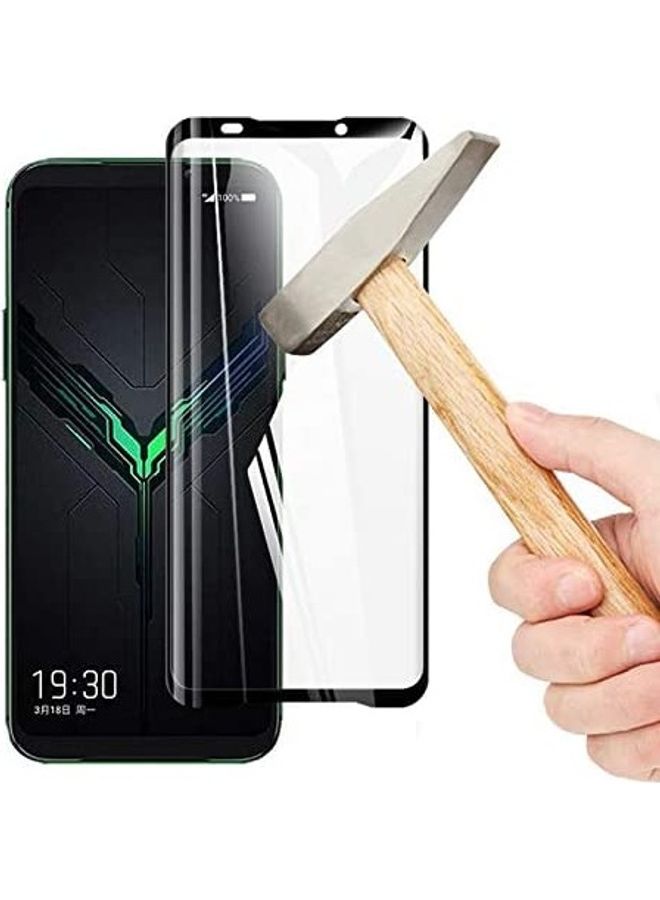 NIBEMINENT Tempered Glass Screen Protector For Xiaomi Black Shark 2 Pro Clear/Black - Image 5