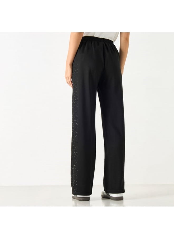 2Xtremz 2Xtremz Embellished Track Pants with Drawstring Closure  - Image 1