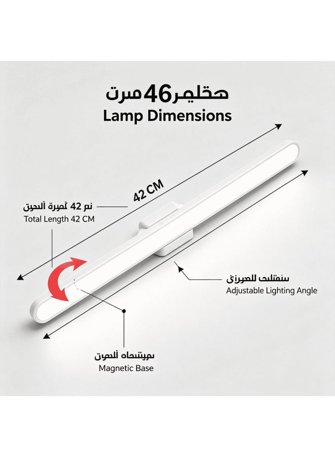 Rechargeable Magnetic Desk Lamp, LED Eye Protective Lamp with 3 shades of light, Adjustable, Charging or Plug-in for Study and Office - Image 5