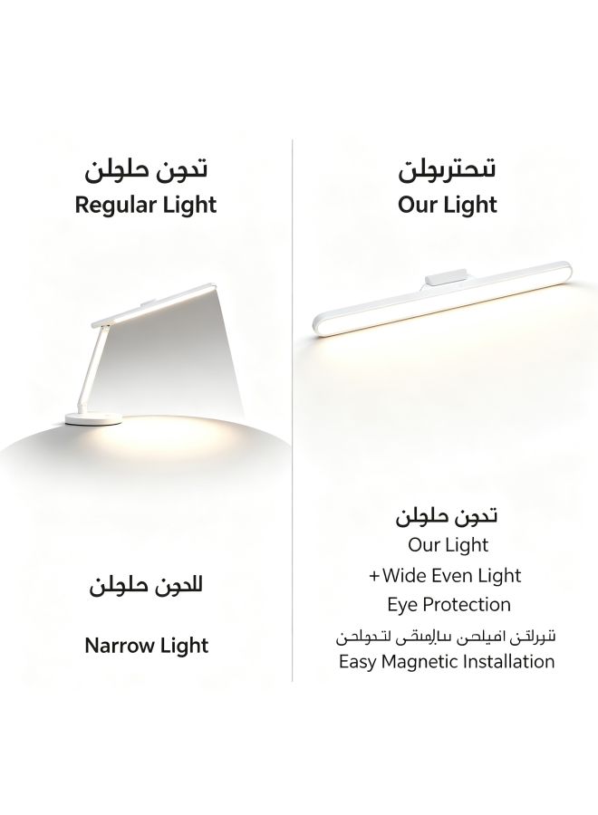 Rechargeable Magnetic Desk Lamp, LED Eye Protective Lamp with 3 shades of light, Adjustable, Charging or Plug-in for Study and Office - Image 2
