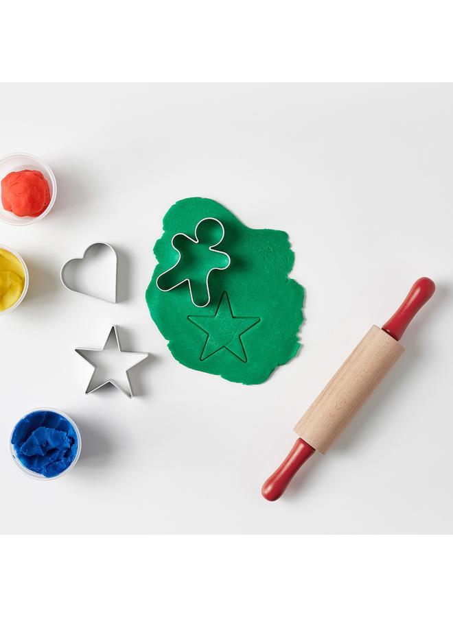 زبون مجموعة أدوات تشكيل العجين، مكونة من 4 قطع، متعددة الألوان - Image 4