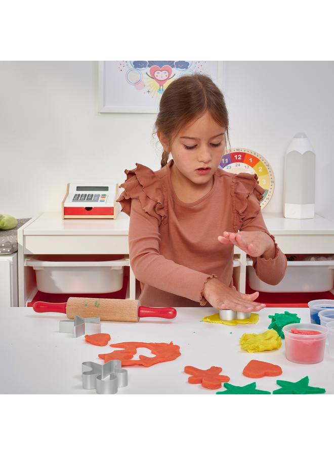 زبون مجموعة أدوات تشكيل العجين، مكونة من 4 قطع، متعددة الألوان - Image 2