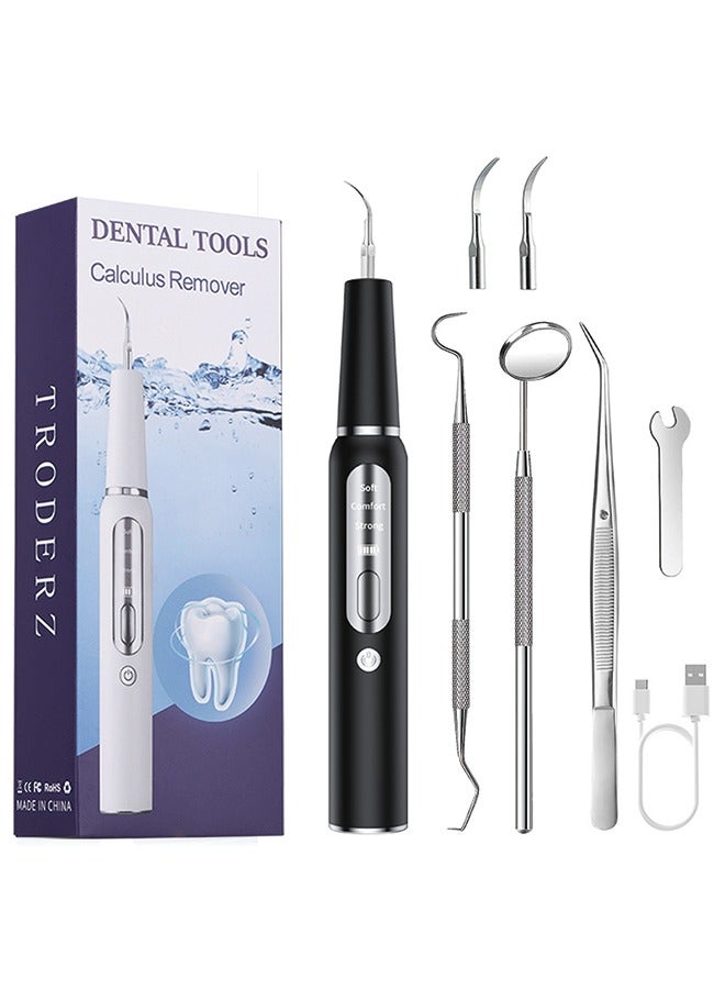 Portable Ultrasonic Tooth Cleaner - Home Use Dental Plaque Remover - Image 1