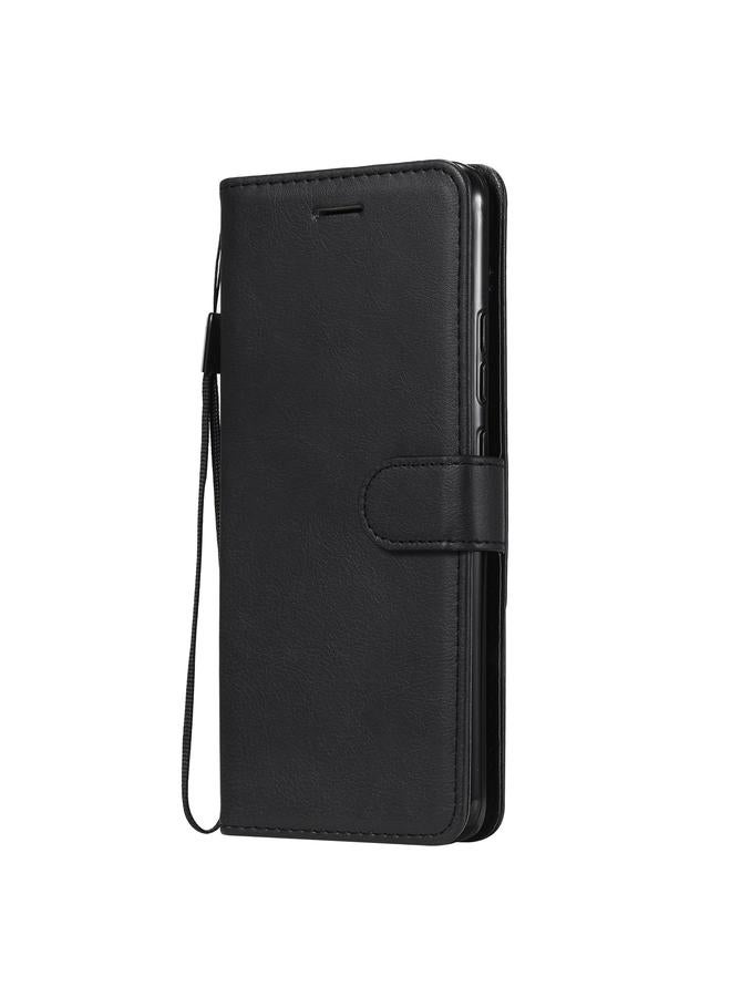 S-TOP Case For OPPO Realme C15 Solid Color Horizontal Flip Protective Leather Case with Holder & Card Slots & Wallet & Photo Frame & Lanyard - Image 2