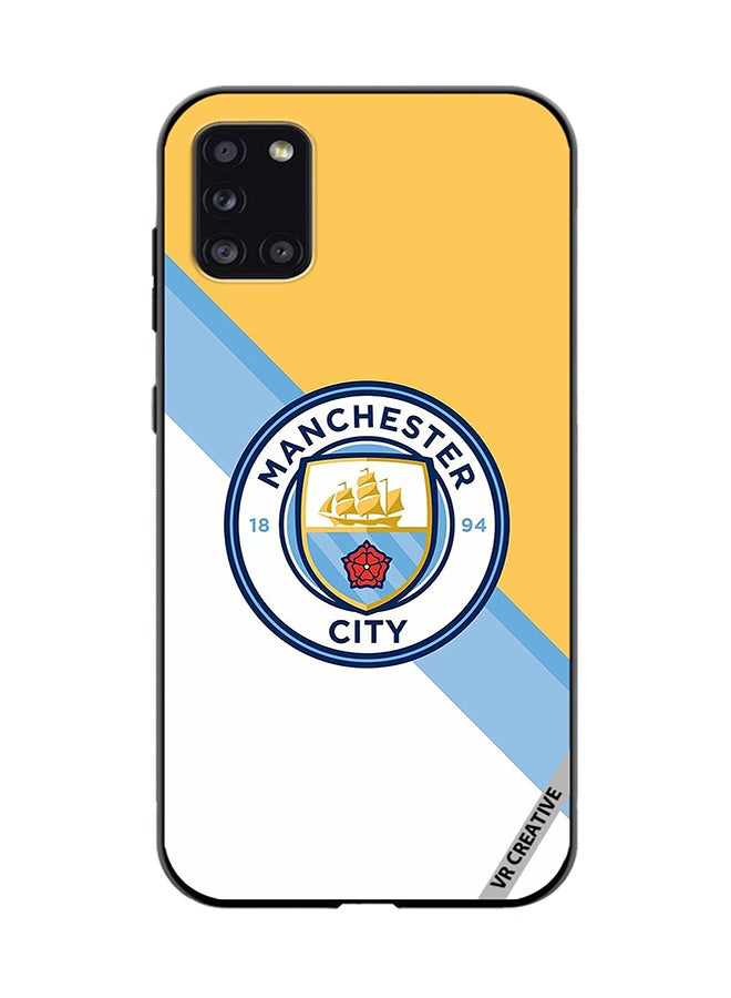 VR CREATIVE Protective Case Cover For Samsung Galaxy A31 Manchester City Design Multicolour - Image 1