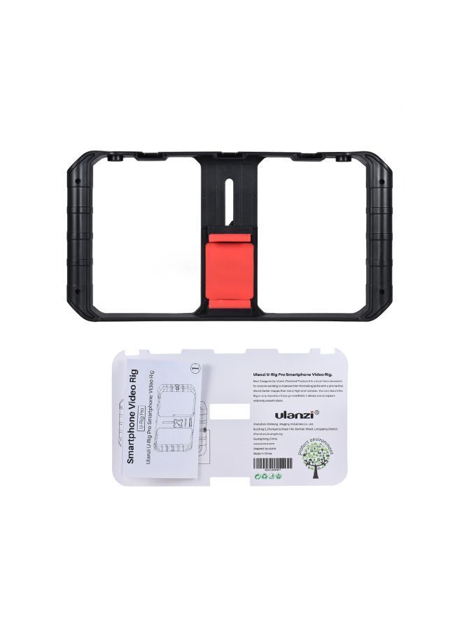 NIBEMINENT U-Rig Pro 3 Shoe Smartphone Stabilizer Bracket Black/Red  - Image 2