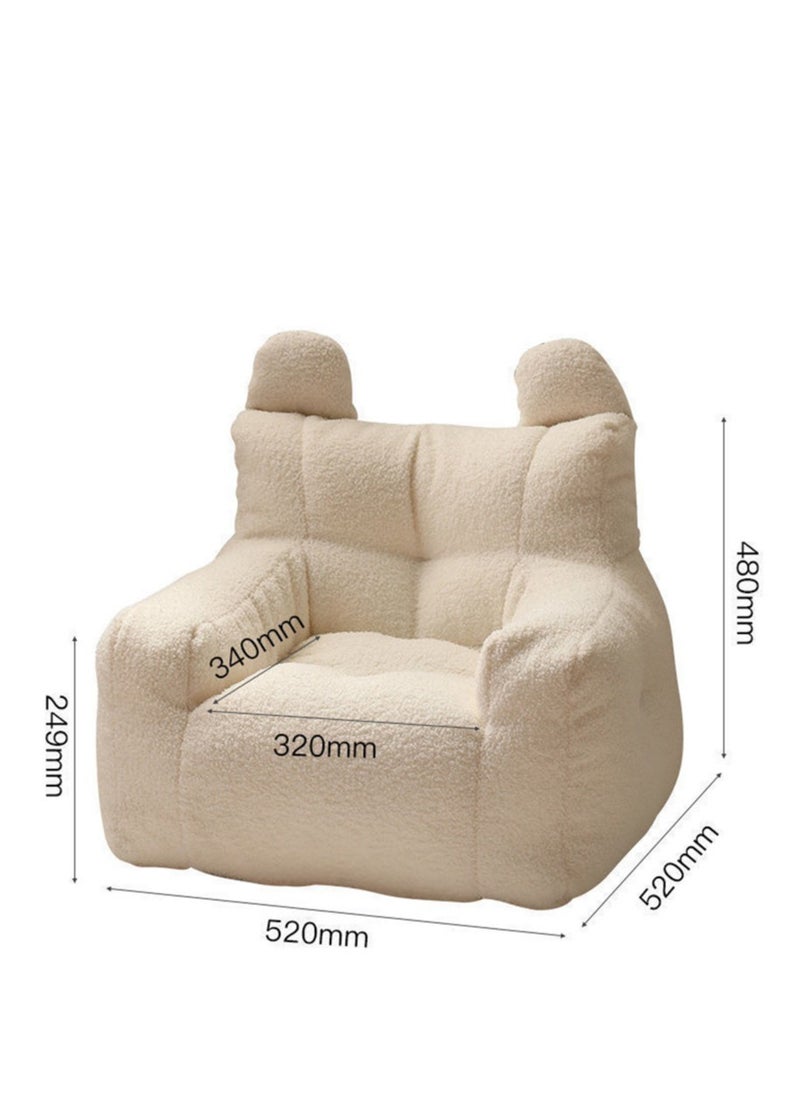 Sofa Chair, Kids Snuggly-Soft Sherpa Chair, Cuddly Toddler Foam Chair for Boys and Girls, Children's Sofa Chair, Brown