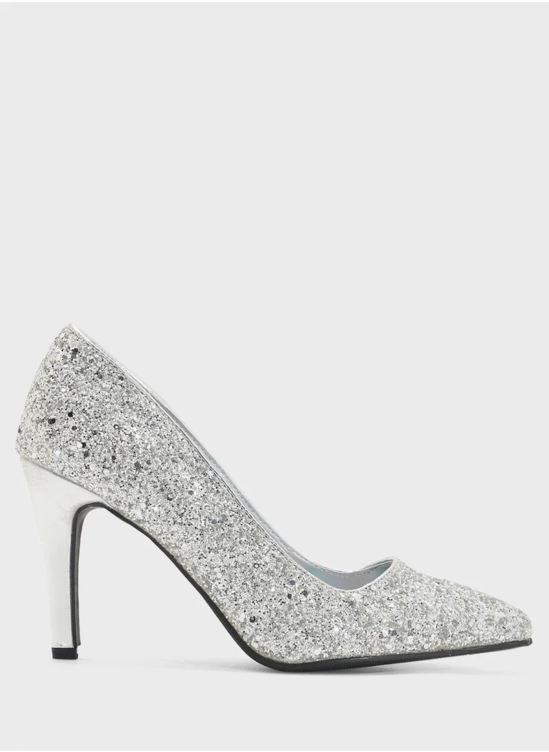 Ella Limited Edition All Glitter Pointed Pump