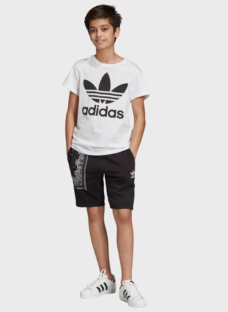 Adidas TREFOIL TEE White Originals Kids T-SHIRTS