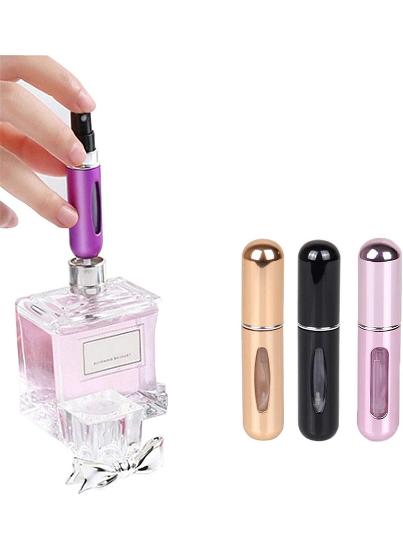 مجموعة زجاجات عطر قابلة لإعادة التعبئة مكونة من 4 قطع - Image 3