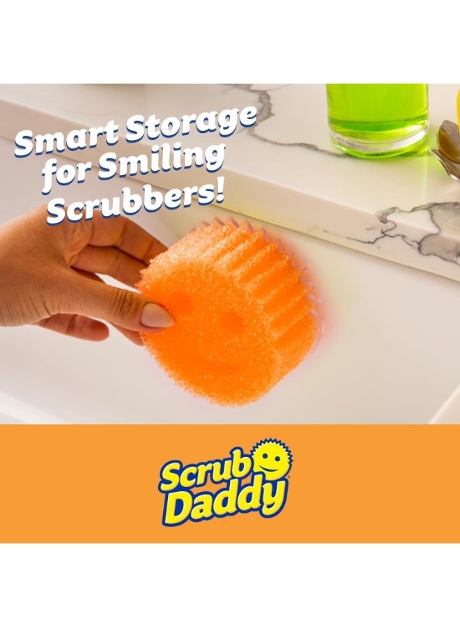 Scrub Daddy 6 Kitchen Sponges & 1 Daddy Caddy Dish Sponge Holder - BPA Free & Made with Polymer Foam - Stain & Odor Resistant, Scratch-Free Multipurpose Scrubbers - Image 4