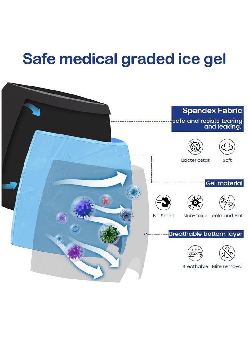 RATSAW Gel Ice Headache Migraine Relief Hat Migraine Relief Mask Comfortable Strechable Ice Pack Eye Mask - Image 3