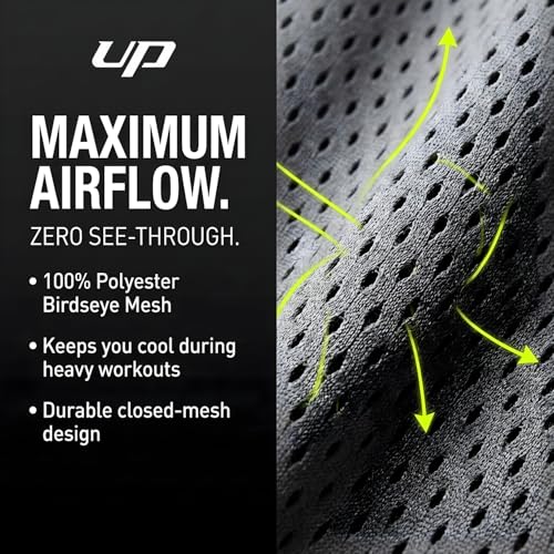Ultra Performance 5 Pack Mens Shorts, Athletic Gym Shorts Workout Basketball Shorts for Men, Medium - Image 4