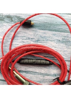 Generic Hi-Fi MMCX Cable for Shure SE215 SE425 SE535 SE846 UE900 Red Ribbon Edition 