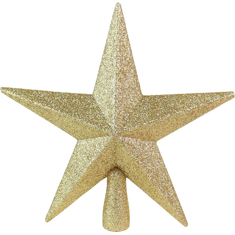 Ornativity Glitter Star Tree Topper  Christmas Gold Decorative Holiday Bethlehem Star Ornament