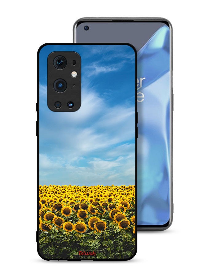 Tolwak OnePlus 9 Pro 5G Protective Case Cover Sunflowers Under The Sky - Image 1