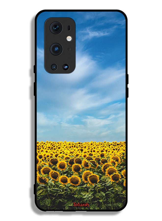 Tolwak OnePlus 9 Pro 5G Protective Case Cover Sunflowers Under The Sky - Image 2