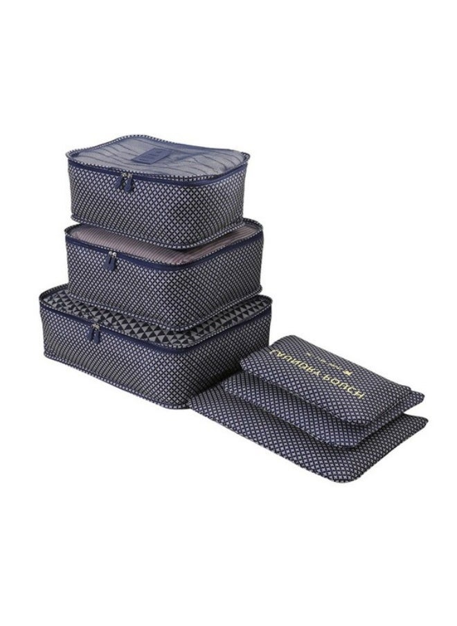 Pouch - travel bag consisting of 6 pieces with a laundry bag of various shapes, random color - Image 1
