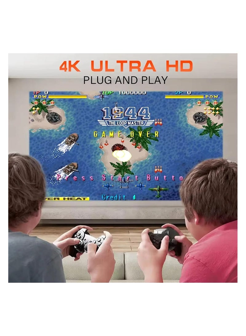 4K Smart HD Projector with Android, 120 ANSI Lumens, 180°, WiFi & Bluetooth, 130" Display, Dual 2.4G Wireless Bluetooth Controllers, 10k+ Video Games, HDMI, 360° Sound Experience  - Image 3