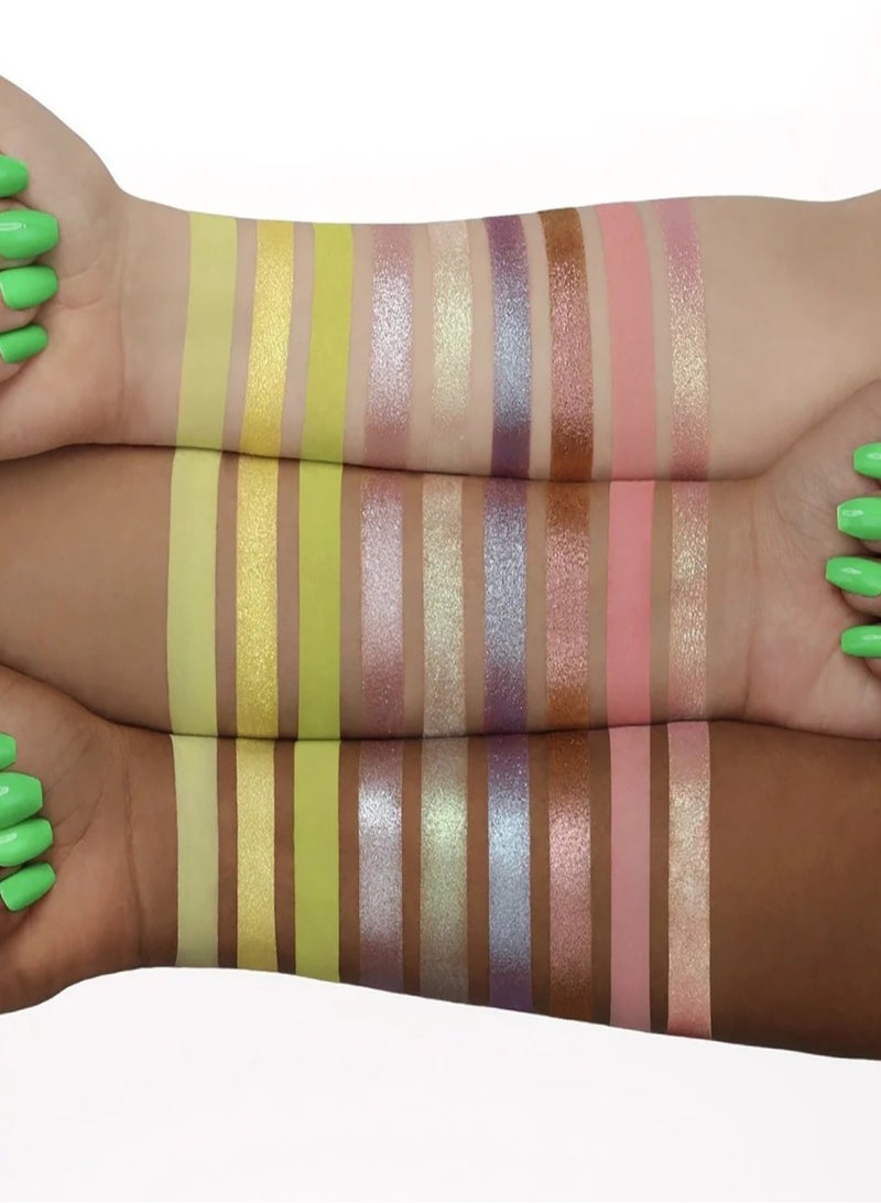 Farah22 9 Shades Eyeshadow Palette Neon Rich - Image 4