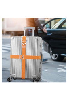 SYOSI Luggage Straps, Suitcase Bungee Belts, Adjustable Suitcase Belts Travel Accessories, Packing Straps Travel Belts Accessories for Business Traveling Packing, L and S size, 2Pack Orange  - Image 4