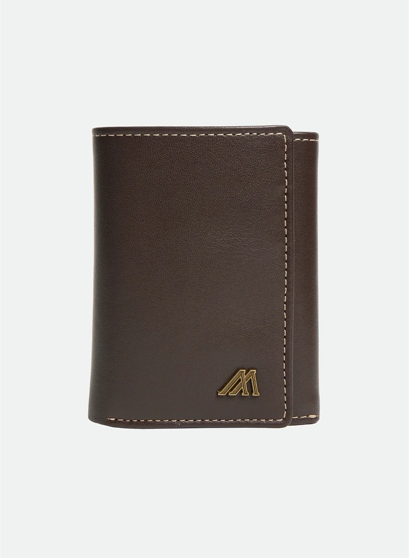 مانرزم The Heirloom Trifold Leather Wallet – Dark Brown