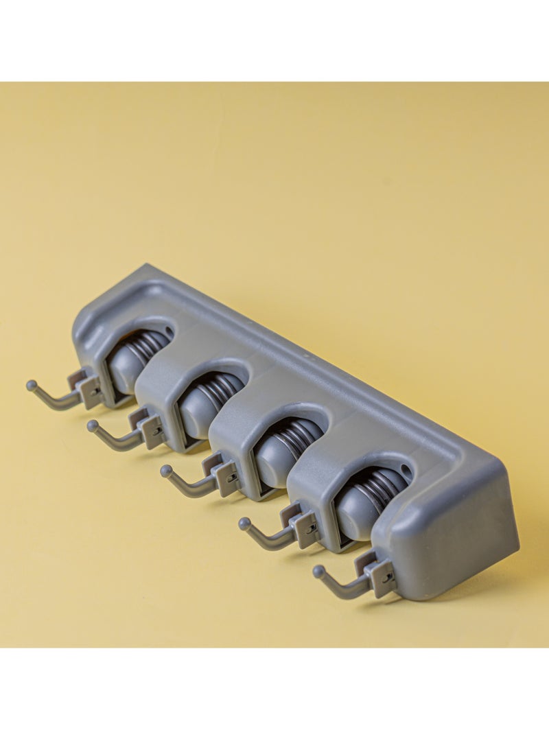 DELCASA Delcasa Mop Broom Holder with 5 Hooks and 4 Positions DC2391  - Image 3