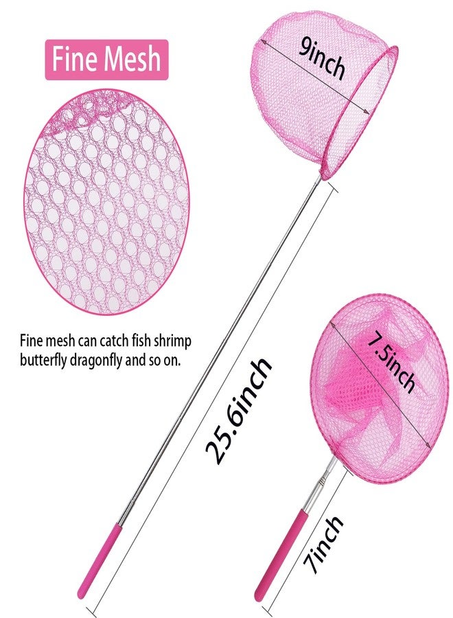 HDongany Outdoor Exploration Telescopic Bug-Catching Nets, Fishing Nets, Butterfly Nets for Children's Outdoor Exploration, Nature Exploration Toys (2 Pack) - Image 2