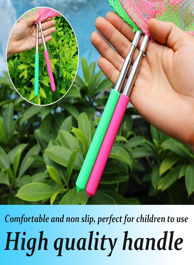 HDongany Outdoor Exploration Telescopic Bug-Catching Nets, Fishing Nets, Butterfly Nets for Children's Outdoor Exploration, Nature Exploration Toys (2 Pack) - Image 4
