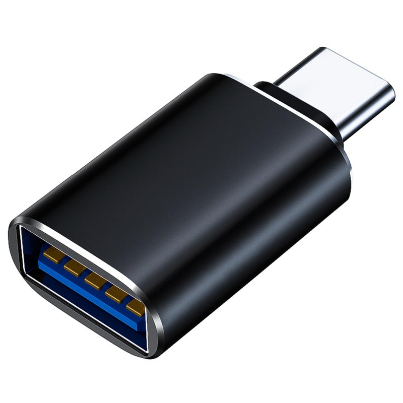 Mepsies USB C to USB Adapter, USB C Adapter, Type C Male to USB 3.1 Female Adaptor, OTG USB Adapter to USB C Compatible with MacBook Pro, Samsung Galaxy, Type-C Smartphones, Tablets and Laptops (Black) - Image 1