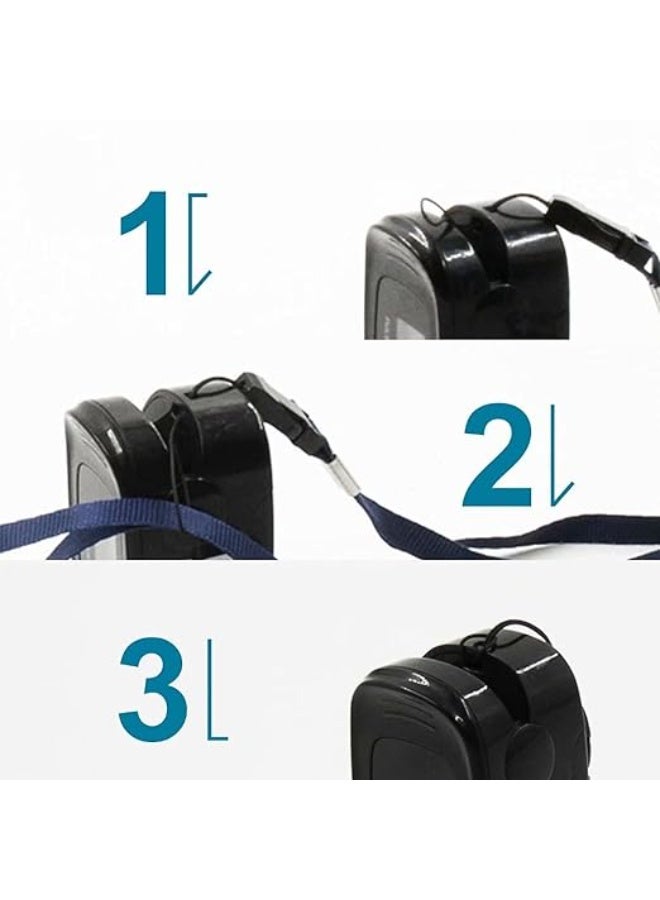 Digital Fingertip Pulse Oximeter – Portable Oxygen Saturation & Heart Rate Monitor – Clear LED Display with Pulse Bar Graph – Includes Neck/Wrist Cord (Black) - Image 2