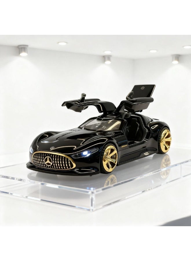 Mercedes-Benz AMG Vision GT Concept – Premium Black Diecast Model Car with Opening Gullwing Doors, Perfect for Gifts, Office Desk Decoration, Kids’ Rooms, and Collectors - Image 3