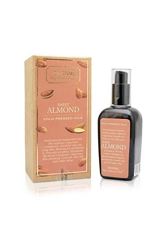 Nyassa Cold Pressed Sweet Almond Oil 100 Ml. No Parabens Silicons Petroleum. Cruelty Free. Pure And Natural. Rich In Vitamin E Can Be Used On Face Body Hair For Nourishment And Protection.  - Image 2
