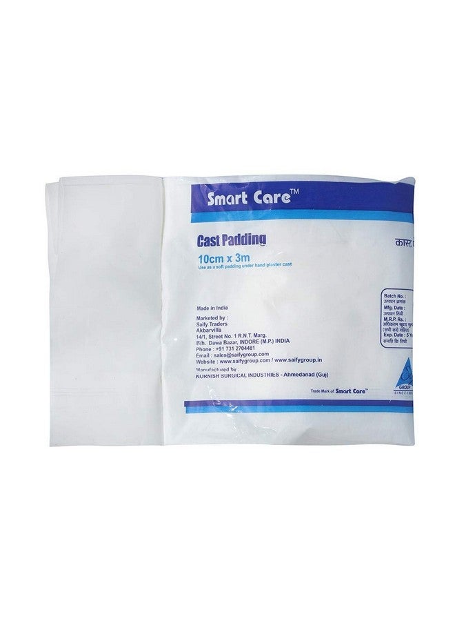 SmartCare Cast Padding 10 cm, 3 Meter (Pack of 12) - Premium White Cast Padding for Comfortable Healing - Image 1