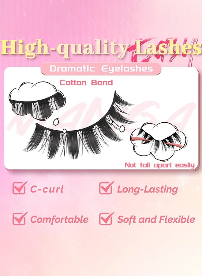 مجموعة من 20 زوجًا من الرموش الصناعية، رموش أنمي كوسبلاي 14 مم: تجعيد على شكل حرف C، سمك 0.07 مم، نمط كثيف طبيعي، اصنعي عيون مانجا كبيرة، مجموعة رموش خفيفة للمبتدئين، إتقان مكياج الكوسبلاي بسهولة، كما أنها ساحرة بشكل طبيعي للارتداء اليومي - Image 4