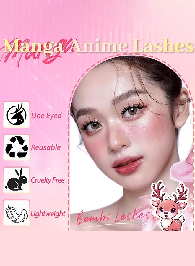 مجموعة من 20 زوجًا من الرموش الصناعية، رموش أنمي كوسبلاي 14 مم: تجعيد على شكل حرف C، سمك 0.07 مم، نمط كثيف طبيعي، اصنعي عيون مانجا كبيرة، مجموعة رموش خفيفة للمبتدئين، إتقان مكياج الكوسبلاي بسهولة، كما أنها ساحرة بشكل طبيعي للارتداء اليومي - Image 2
