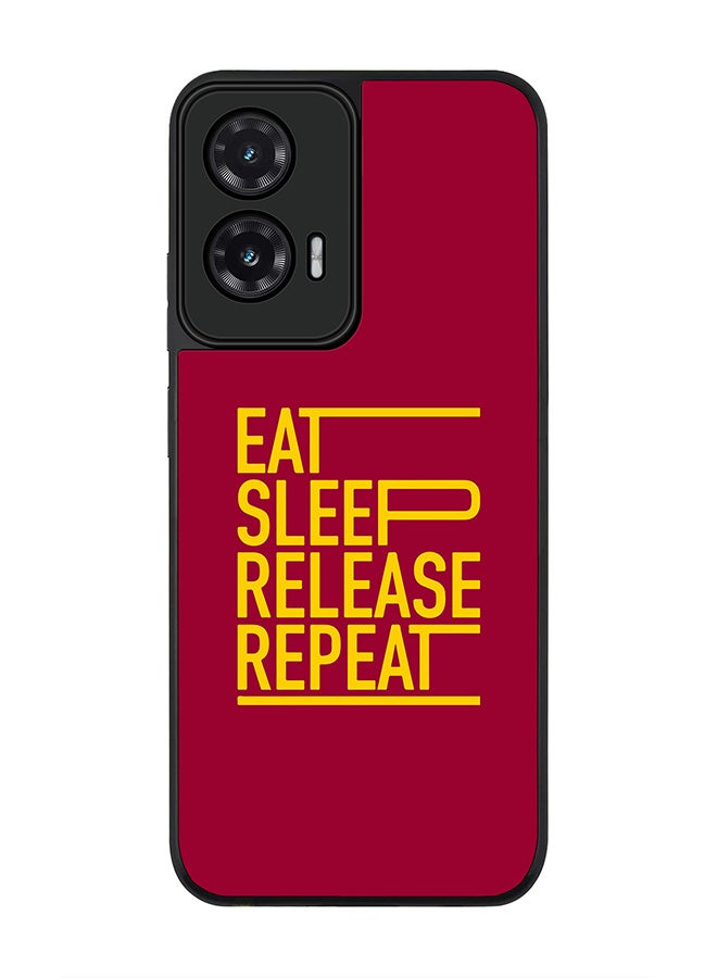 Stylizedd For Motorola Moto G35 Case,Slim fit Camera Protection, Shockproof Thin Phone cover  - Eat Sleep Release Repeat